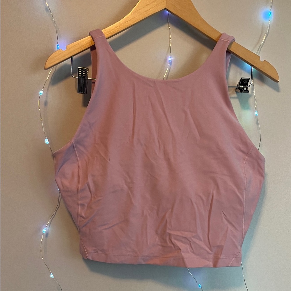 lululemon athletica Dusty Rose Crop Sports Bra Top